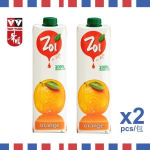 華園 - Zoi 橙汁   (100%濃縮果汁) 1公升 (兩支裝)