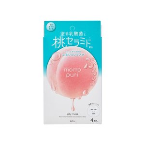 BCL - momopuri 蜜桃乳酸菌 高保濕面膜 4枚入(平行進口貨)