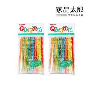 家品太郎 - 日本 彩色生果叉簽 甜品叉 20枚入 (2包裝) (SKU X2) [Y06]