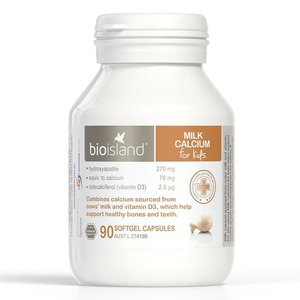 BioIsland - 兒童乳鈣軟膠囊 90粒 (平行進口貨)